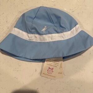 The Beaufort Bonnet Company Light Blue and White Kids Hat